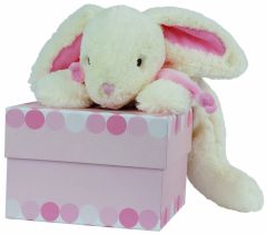 DC1242 - Doudou rose 30 cm de la gamme LAPIN BONBON