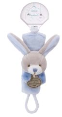 DC2509LAPBLEU - Attache-sucette couleur Bleu de la gamme LES ACCESSOIRES DE DOUDOU - Lapin