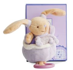 DC2576LAPINVIO - Boîte à musique cueillettes couleur violet de la gamme LES ACCESSOIRES DE DOUDOU - Lapin