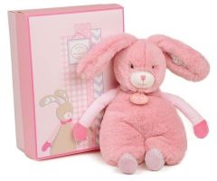 DC2760 - Doudou de la gamme LES CHOUPIDOUX - Lapin de couleur Rose