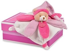 DC2790-MAUVE - Mini doudou Ours mauve COLLECTOR  de la gamme J'AIME MON DOUDOU !