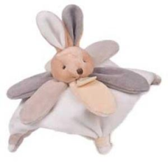 DC2790-TAUPE - Mini doudou Lapin Taupe Collector de la gamme J'AIME MON DOUDOU !