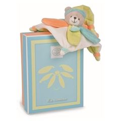 DC2790-VERT - Mini doudou ours Vert collector de la gamme J'AIME MON DOUDOU !