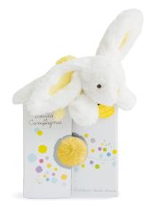 DC2822 - Lapin jaune tendre coucou doudou de la gamme TUTTI FRUTTI