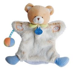 DC2900OURS - Doudou de la gamme marionnette - Ours Choupidoudou multicolore