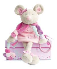 DC2979 - Doudou de la gamme SOURIS PEARLY - Pantin d'activités