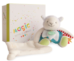 DC3026 - Pantin magique luminescent - Petit agneau avec son Doudou