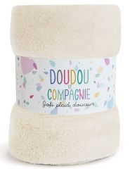 DC3034BEIGE - Plaid douceur 100x70cm couleur Beige de la gamme LES ACCESSOIRES DE DOUDOU