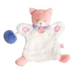 DC3050CHAT - Doudou de la gamme MARIONNETTES Lovely Fraise - Chat