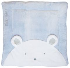 DC3064 - Tapidou 100 x 100 cm de la gamme LES ACCESSOIRES DE DOUDOU - Ours Bleu