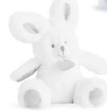 DC3106-TAUPE - Doudou de la gamme TUTTI FRUTTI - Lapin avec hochet de couleur Taupe