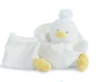DC3107-BLANC - Doudou de la gamme TUTTI FRUTTI - Poussin avec doudou de couleur Blanc