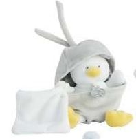 DC3107-TAUPE - Doudou de la gamme TUTTI FRUTTI - Poussin avec doudou de coulueur Taupe
