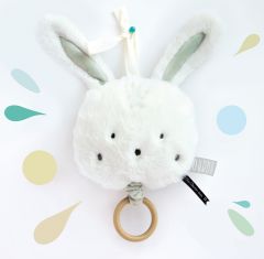 DC3332 - Boîte à musique Aussi Doux 17 cm de la gamme LES ACCESSOIRES DE DOUDOU - Lapin