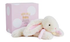 DC3378 - Doudou couleur rose 25 cm de la gamme LAPIN BONBON