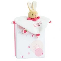 DC3385ROSE - Doudou de la gamme MINI DOUDOU - Lapin de couleur Rose