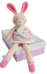 DC3395 - Doudou Lapin Fais un vœu de la gamme LES DEMOISELLES DE DOUDOU