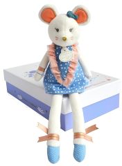 DC3399 - Doudou Souris Fais un vœu de la gamme LES DEMOISELLES DE DOUDOU