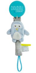 DC3425PING - Attache-sucette Choco/menthe de la gamme LES ACCESSOIRES DE DOUDOU - Pingouin