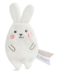 DC3426LAPINBL - Doudou clip Vanille/fraise de la gamme LES ACCESSOIRES DE DOUDOU - Lapin couleur Blanc