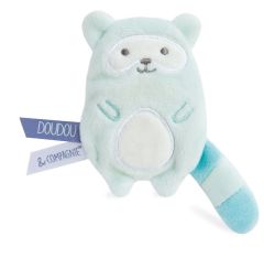 DC3427RATON - Doudou clip Choco/menthe de la gamme LES ACCESSOIRES DE DOUDOU - Raton Laveur