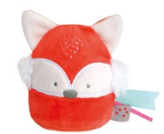 DC3430RENARD - Doudou veilleuse Choco/menthe de la gamme LES ACCESSOIRES DE DOUDOU - Renard