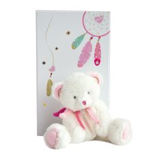 DC3470 - Doudou de la gamme ATTRAPE-RÊVE - Ours de 22cm rose