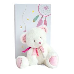 DC3471 - Doudou de la gamme ATTRAPE-RÊVE - Ours 30 cm rose