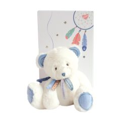 DC3474 - Doudou de la gamme ATTRAPE-RÊVE - Ours 30cm Bleu