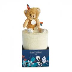 DC3646 - Plaid avec doudou de la gamme TIWIPI - Ours