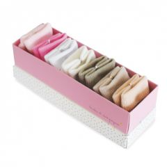 DC3700 - Accessoire DOUDOU ET COMPAGNIE - Set de 7 chaussettes de couleurs Taupe et Rose