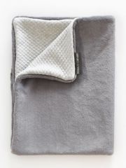 DC3721 - Accessoire de la gamme PLAIDS DOUCEUR - Plaid mosaïque de couleur Gris