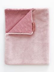 DC3718 - Accessoire de la gamme PLAIDS DOUCEUR - Plaid mosaïque de couleur rose