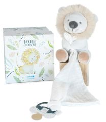 DC3788 - Pantin avec doudou attache tétine Lion de la gamme UNICEF