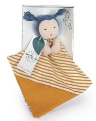 DC3842-01 - Doudou couleur moutarde de la gamme POLLEN L'ABEILLE BIO