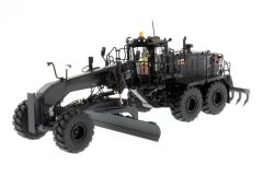 CATERPILLAR 18M3 en noir onyx avec ripper acompagné d'une figurine et d'une boite en métal