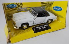 WEL701204BLA - Voiture cabriolet MERCEDES 190sl de 1955 de couleur blanc