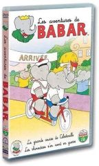 DVDDV1575 - DVD n°28 du dessin animé Babar 2 épisodes Les rhinocéros vont en guerre-La grande Course de Celestville