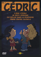 DVD du dessin animé Cédric 4 episodes Un caillou dans la chaussure-Je veux l'épouser-J'aime l'école-Tibère contre Caligula