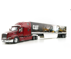 DCM85665 - Camion de couleur Rouge avec remorque - PERTERBILT 579