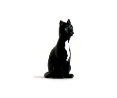 WMA4 - Chat assis en miniature de couleur noir