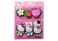 SAN353202 - Set de 20 Décoration murales du dessin animé HELLO KITTY