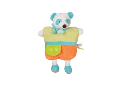 DC2784PANDA - Doudou de la gamme marionnette - Panda Petit secret multicolre