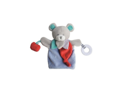 DC3005OURS - Doudou de la gamme marionnette - Ours de couleur Bleu