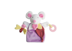DC3005SOURIS - Doudou de la gamme marionnette - Souris de couleur Violette