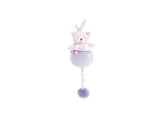 DC3045CHAT - Doudou de la gamme J'aime mon doudou ! Boîte à musique Lovely Fraise - Chat
