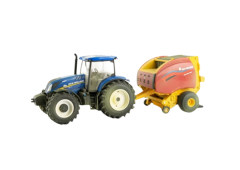 ERT13966SALI - Tracteur version sali avec presse NEW HOLLAND Roll-Belt 560 - NEW HOLLAND T6.180
