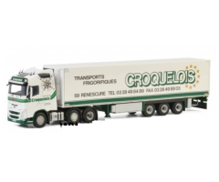 WSI01-2686 - Camion avec remorque frigorifique Volvo FH GL 6x2 aux couleurs du transporteur CROQUELOIS