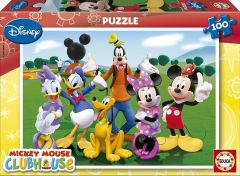 EDU14209 - Puzzle de 100 Pièces DISNEY du dessin animé Mickey avec ses amis