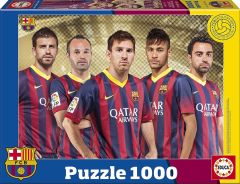 EDU15999 - Puzzle de l'équipe de foot du FC BARCELONE 1000 Pièces